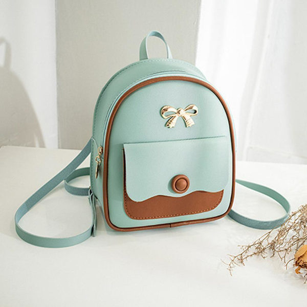 Dam Axelväska Sommar Mode Liten Ryggsäck T4Q8  Gray One size