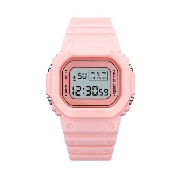 Digitala klockor Damklockor Damklockor Klockor med gummiband Pink One size