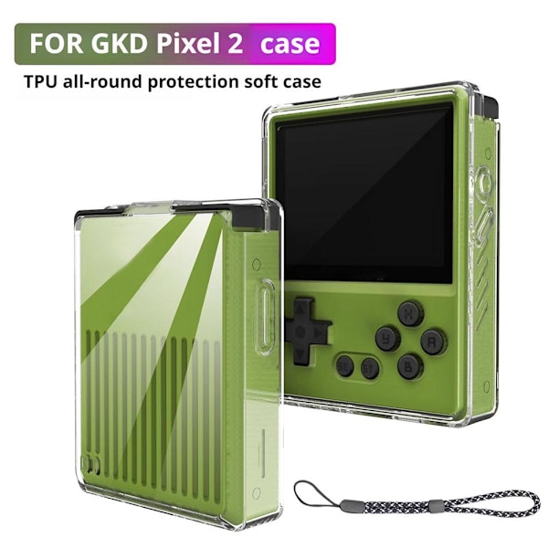 Flexibelt skyddsfodral för GKD Pixel 2-konsol, mjukt skal, skyddsfodral, TPU mjukt skal, stötdämpande och anti-repor