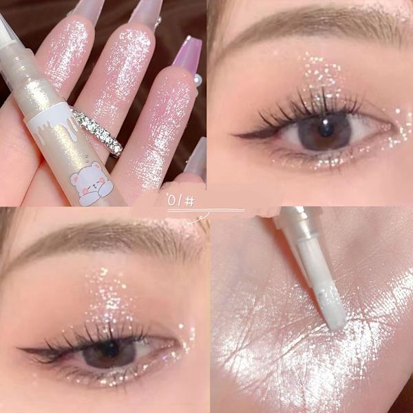 Glitter Flytande Highlighter Pen Skimmer Vattentät Flytande Gau Champagne F5R6 champagne One-size