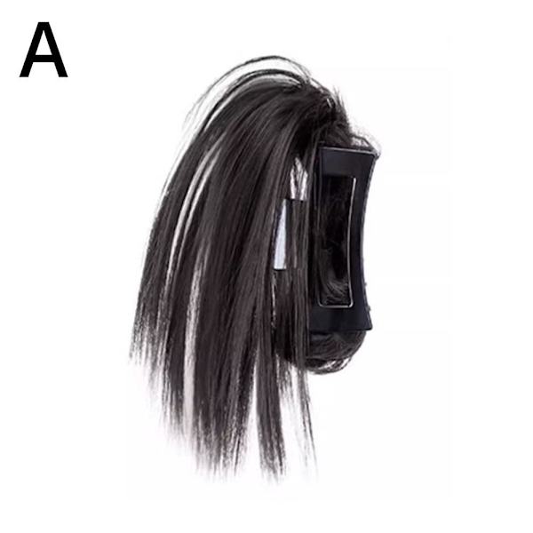 Hästsvans Peruk Kvinnlig Fluffig Lat Vind Fontän Halv Hästsvans Bunden Tjej F2 K6B6 black 30cm