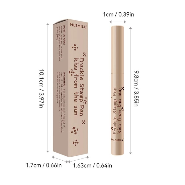 Naturlig Fräknepenna Mjuk Hållbar Vattentät Prick Makeup Penna Markör BÄSTf 03#chestnut one size