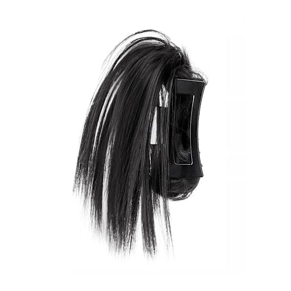 Hästsvansperuk för kvinnor, fluffig, slarvig, vindblåst darkbrown 30cm