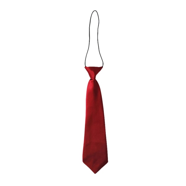 Liten slips Korta barn Söt dekoration Casual Uniform Accessoarer wine red One-size