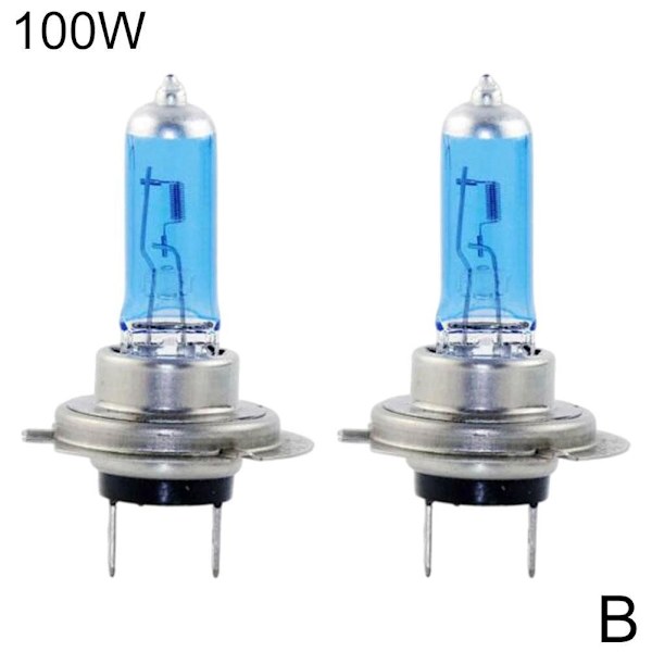 H7 100w Xenon Strålkastarlampor Super Vit 8500k Ljus Effekt Ligh✨ 2pcs H7 100W 2pcs