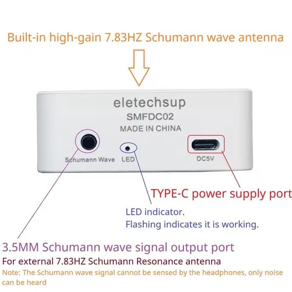 7,83 Hz Schumann-bølger resonansgenerator lavfrekvensgeneratorsignal