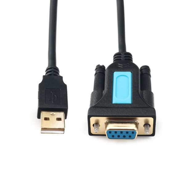 USB - RS232-sovitin PL2303-sirulla, USB - DB9-sarjaliitin (naaras)