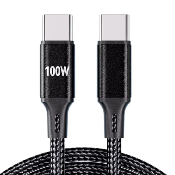 PD100W Ladekabel USB C til Type C Hurtigladekabel Nylonledning