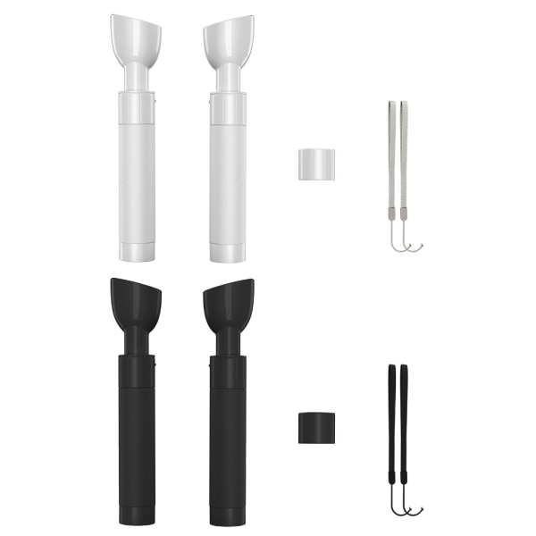 VR Beat Sabre Handtag Tillbehör och Long Stick Handle Extension Grips för Meta Quest 3 VR Controllers White