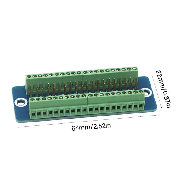 Holdbar GPIO Pin Utvidelseskort for Raspberry 4B 3B+ Langvarig Bruk