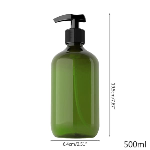 4 stk. 500 ml tom pumpeflaskedispenser tomme genopfyldelige kropssæbeflasker