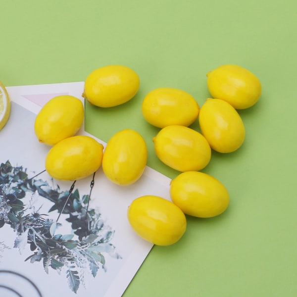20st verklighetstrogna simulering konstgjord citron Fake Fruit Disply Hem Party Decor