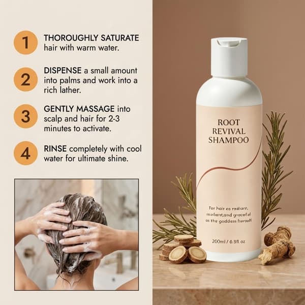 Næret-Hår Shampoo Urte Shampoo Skælbehandlinger Shampoo til Mænd Kvinder