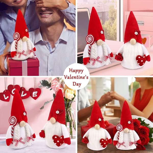 Festlig Alla hjärtans dag Ansiktslös Tomte Heminredning Tomtar Vacker Accent A
