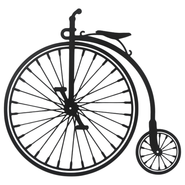 Cykel High Wheel Väggkonstverk Vägghängande dekorationer Heminredning Accentprydnad för vardagsrummets sovrum