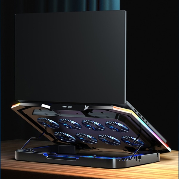 Gaming Laptop Kylplatta RGB Ultratunn kylare 8 tysta fläktar Justerbart  Notebook Kylarställ för bärbar dator 12-18 tum Red USB 33f6 | Red | USB |  Fyndiq
