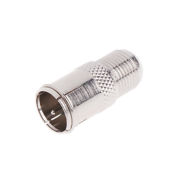 10 stk. Quick Fit F-konnektor hanstik til hunadapter - Push On RF koaksial