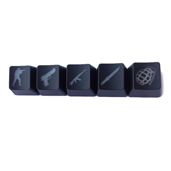 5 st OEM R4 Profil ABS Bakgrundsbelyst Keycap Gaming Keycaps för Key Button Keycaps ABS Cap för Cherry MX Mekaniskt tangentbord CS GO Keycap