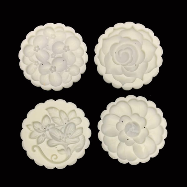 Mooncake form 125g blomma stämplar Set handgjorda baka tranbärsbulle bifogad fil