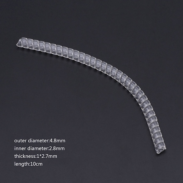 for Creative Klar Ringjusterer Usynlig Transparent Spiral Ledning Spenningsreduserer Justerbare Størrelser for Menn Dame Ring
