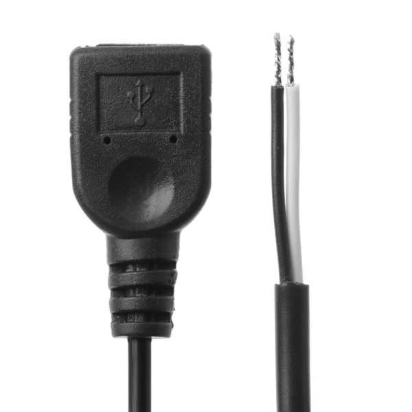 1st högkvalitativ USB 2.0 honkontakt 2-stift 2-tråds power sladdkontakt gör det själv 30 cm