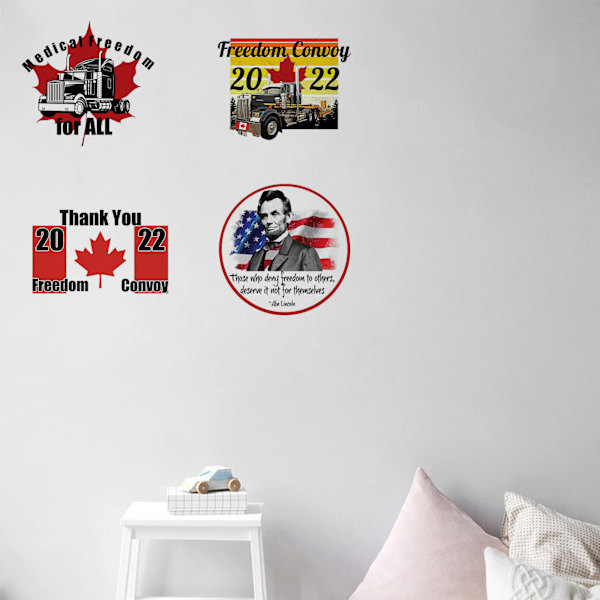 Patriotic Wall Sticker Freedom Guard PVC Kanada Maple Decal Ornament G