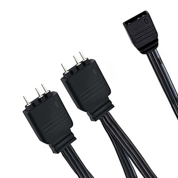 ARGB Splitterkabel 5V 1 hun til 4 han 3-pin ARGB forlængerkabel til PC