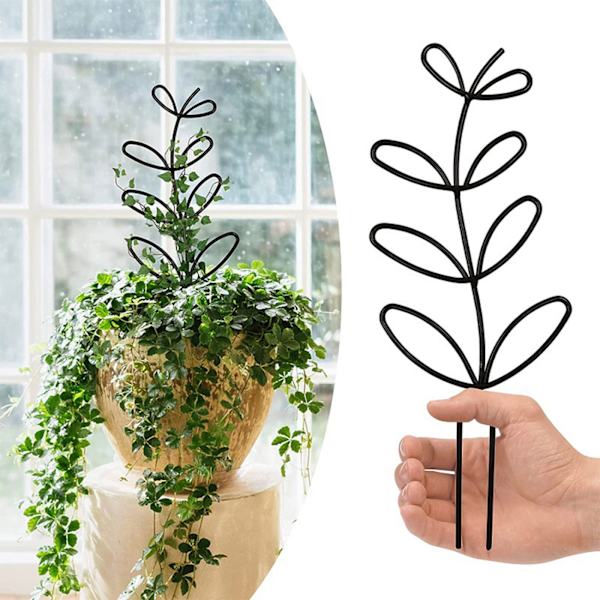 2 förpackningar Trädgårdsspaljé Små krukväxter Spaljé för klätterväxter inomhus utomhus för blomma grönsaksrankor Krukor Gold