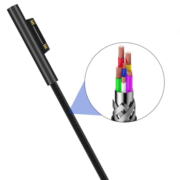 Metal Fjeder Opladerkabel til 7/6/5/4/3 Tablets Elastisk Kabel