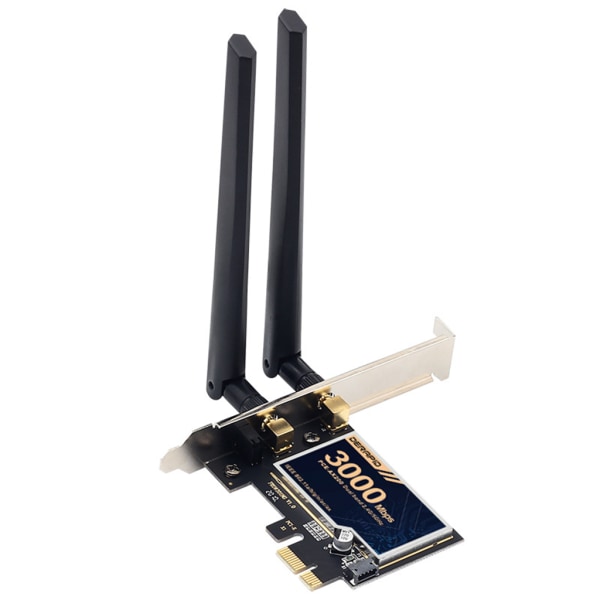 Dual Band 3000 Mbps trådlös adapter Bluetooth-kompatibel 5.1 PCIe Wi-Fi 6 trådlöst nätverkskort 3