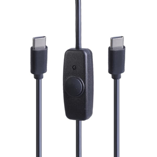 480Mbps Han til Han Stikledning USB C Strømkabel med Integrerede Kontakter