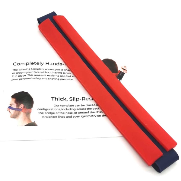 Halslinje Rakmall Hårklippningsguide Frisörstil DIY Hands-Free Klippning, trimning och rakning Använd för raka linjer Red