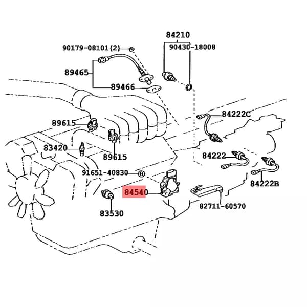 Sikkerhetsbryter 1S7413 Erstatningsbryter Biltilbehør