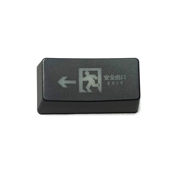 Safe Exit Shine Through Keycaps ABS R1 2.0U Backspace Delete Tangenter Keycap Ersättning