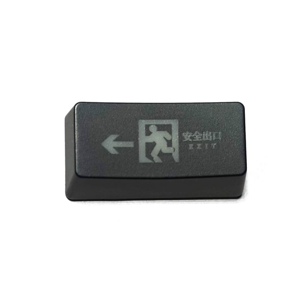 Säker utgång Shine Through Keycaps ABS R1 2.0U Backsteg Radera tangenter Keycap Byt ut