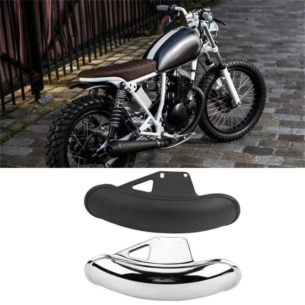 Stänkskydd Fram Motorcykel Modifierad Tillbehör Främre Stänkskärmar Silver