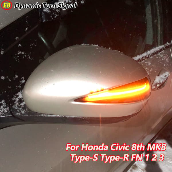 Flydende LED Dynamisk Side Marker Blinklys Indikator til Civic Hatchback