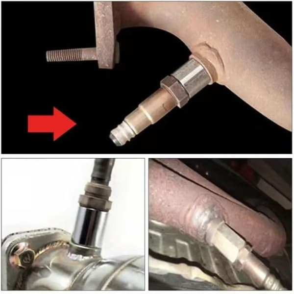 M18X1.5 Gevind Oxygen Sensor Forlænger Adapter Forbedrer Emissionskontrol Single connector