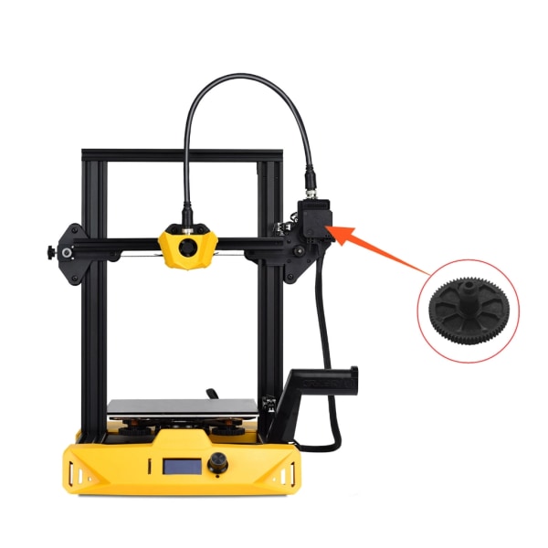 Högkvalitativ extruderutrustning för Artillery Sidewinder X1 och Genius 3D-skrivare - svart