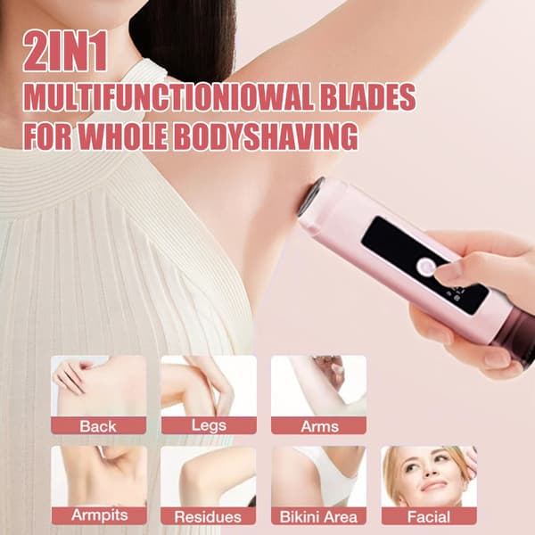Oppladbare bikinilinje-barbermaskiner for damer Vanntett ABS-materialdesign