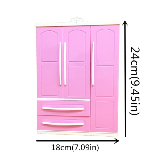 Interaktiv dockgarderob för barn, rosa, modern, för barn 6-8 år