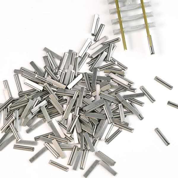 10 stk. 1:87 Togskinneforbindelsesclips Metalskinneforbindere til Entusiaster