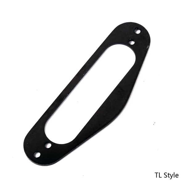 Metal Single Coil Neck Pickup Surround monteringsring för TLStyle elgitarr Silver