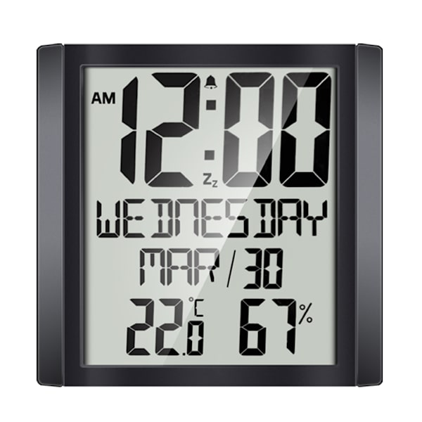 Dagklocka Stor Digital Klocka Stor Display med Datum Veckodag Digital Väggklocka Stor Display Demensprodukter