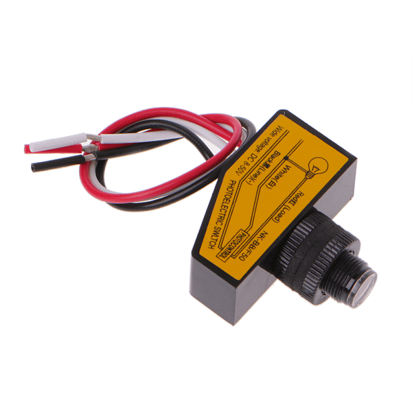Automatisk ljuskontrollsensor DC12V 24V 36V 48V Dusk to Dawn Photocell Switch