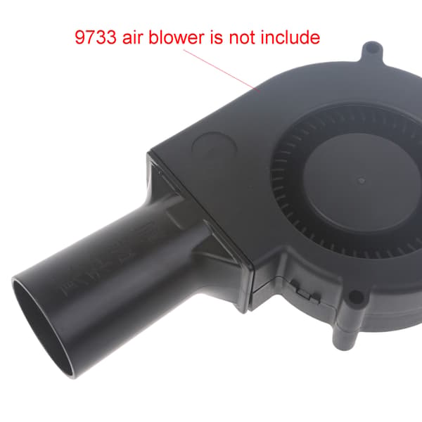 Universal 38 mm luftkanalrør til 97x97x33 mm grillventilator 12V 24V røghusventilator