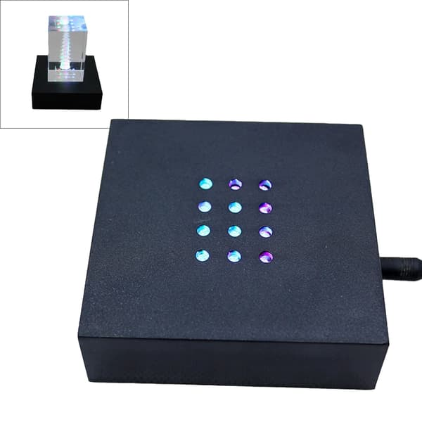 ABS Touch LED Krystalllampebase for Smykkeatmosfærer