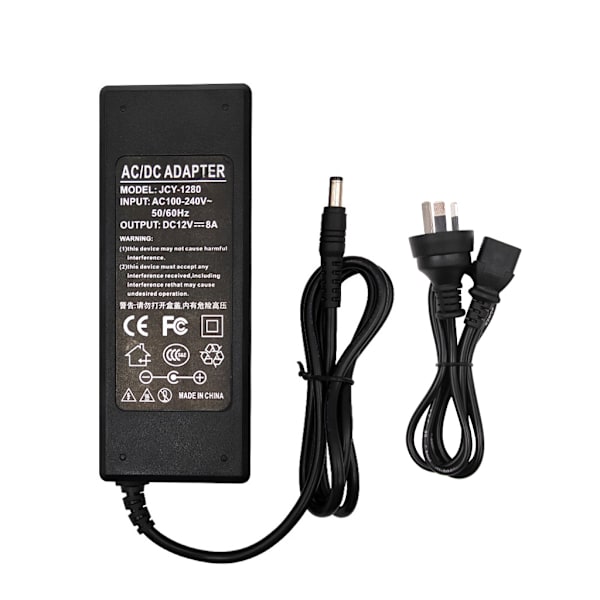 12V 1-10A AC/för DC Adapter Switch Strömförsörjning Laddare för LED-strips 5.5x2.1-2