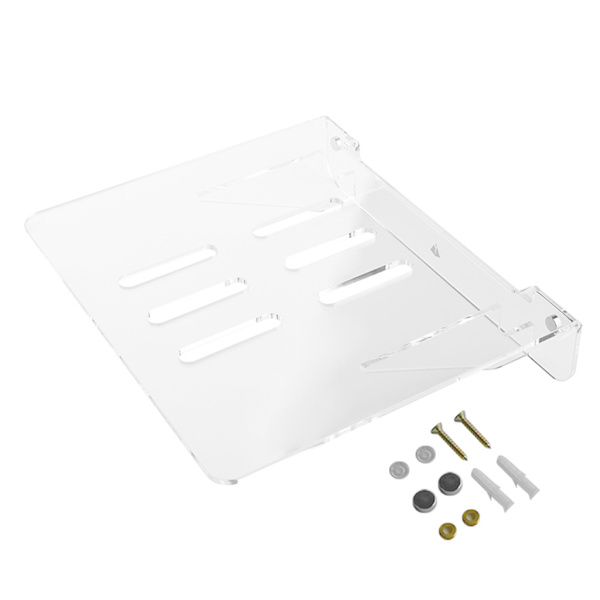 Akryl Veggfeste Holder for Ruter for Smart WiFi Ruter Mediaspillere Kabelboks - Enkel Installasjon