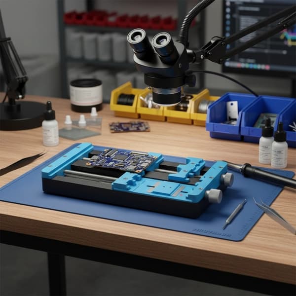 Telefonreparasjonsfeste Lagerholder for Telefon Hovedkort PCB Loding F